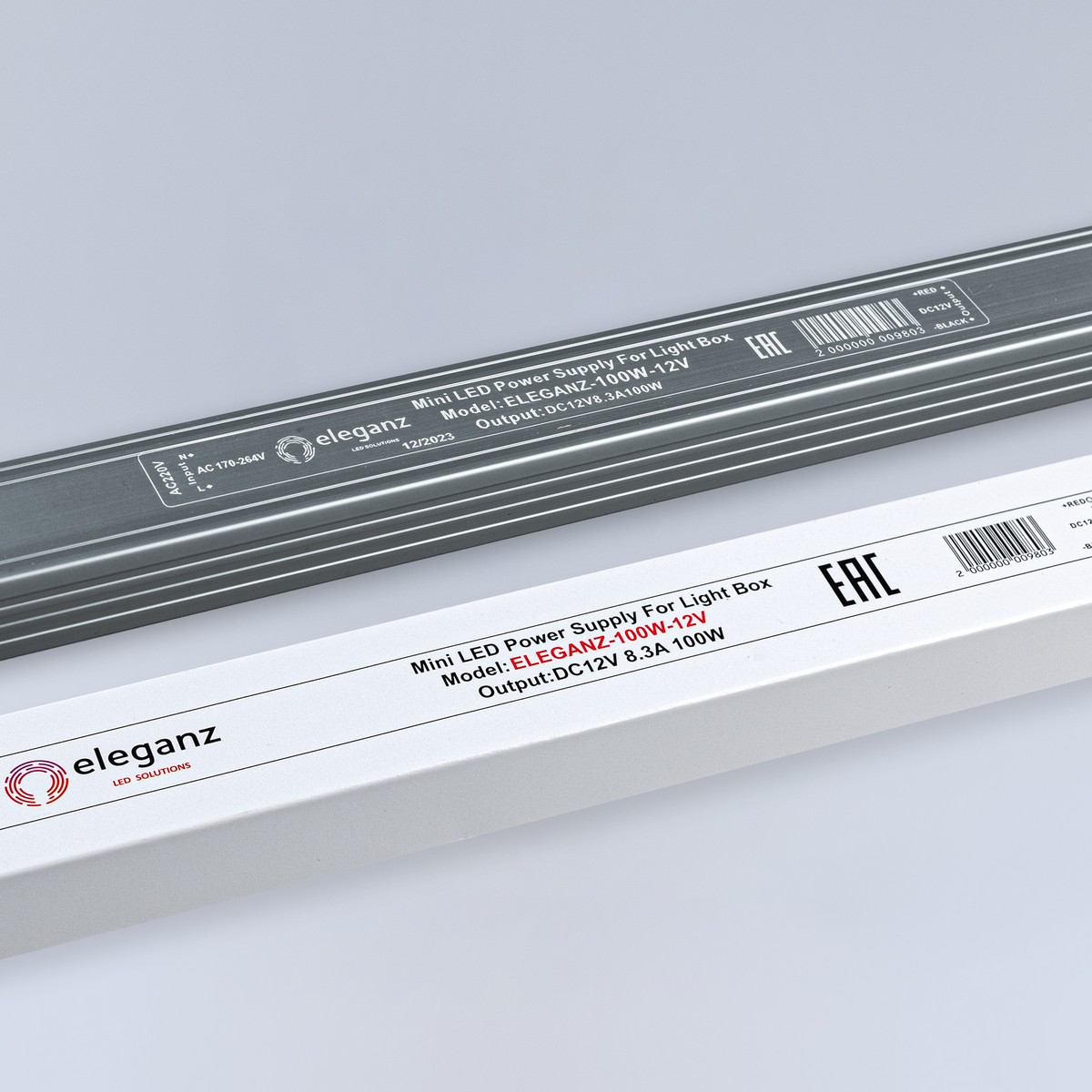 Блоки питания для светодиодной ленты Блок питания для светодиодной ленты Eleganz 12V 100W IP20 карандаш узкий 1122 