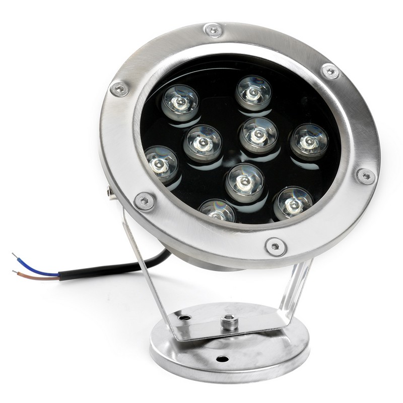 Светодиодный прожектор подводный Feron LL-824 9W AC24V RGB металлик IP68 48468