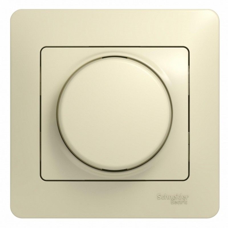 Glossa Бежевый Светорегулятор (диммер) Systeme Electric Glossa Бежевый универсальный, 600Вт/ВА  GSL000236