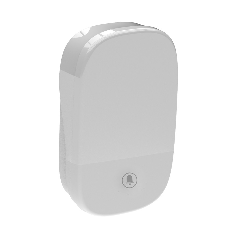 Беспроводные дверные звонки Звонок дверной беспроводной Feron DB-380 (клавиша и база в розетку) радиочастотный 433MHz белый до 50м 48882 