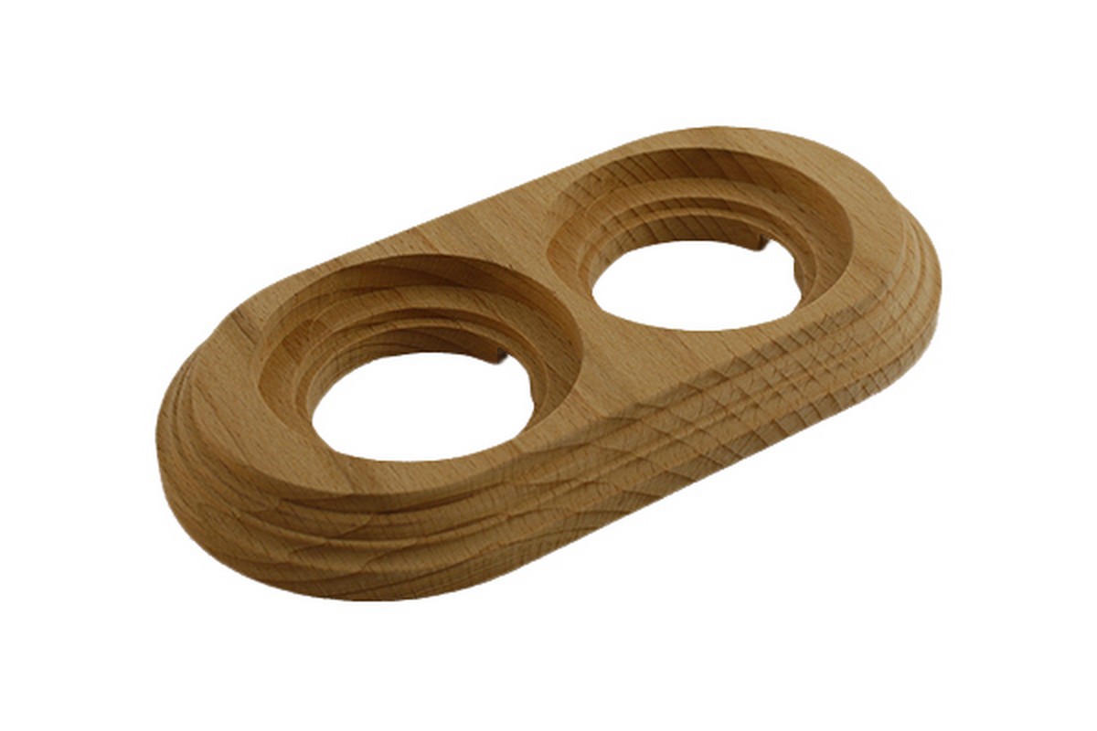 Bironi Лизетта - Ретро розетки и выключатели Рамка BIRONI Натурэль 2-я