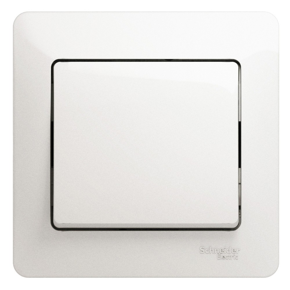 Glossa Перламутр Выключатель Systeme Electric Glossa Перламутр 1-клавишный, сх.1, 10АХ, в сборе GSL000612