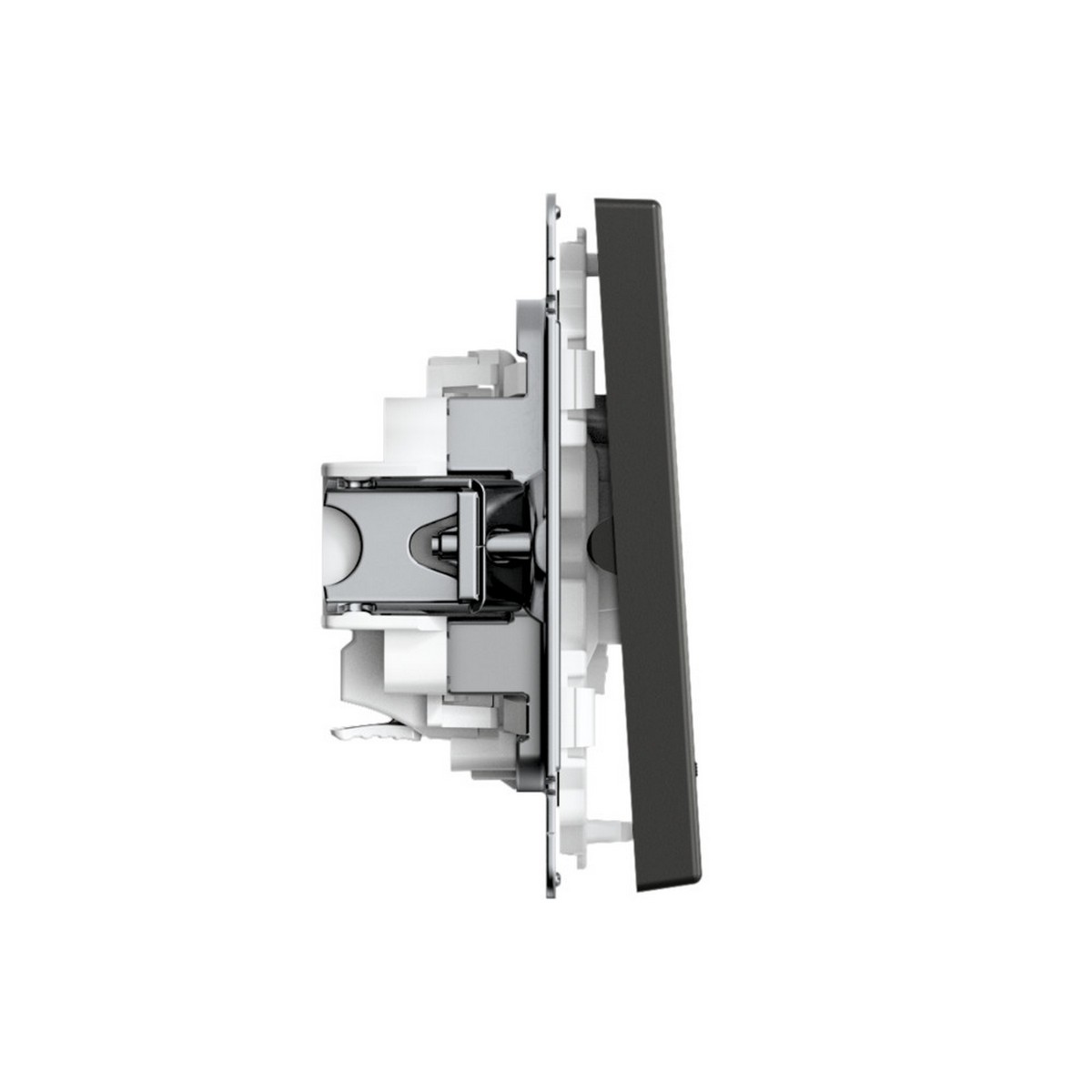 ArtGallery Базальт Выключатель SE ArtGallery Базальт 2-клавишный с подсветкой быстрозажим. клем. GAL001453S