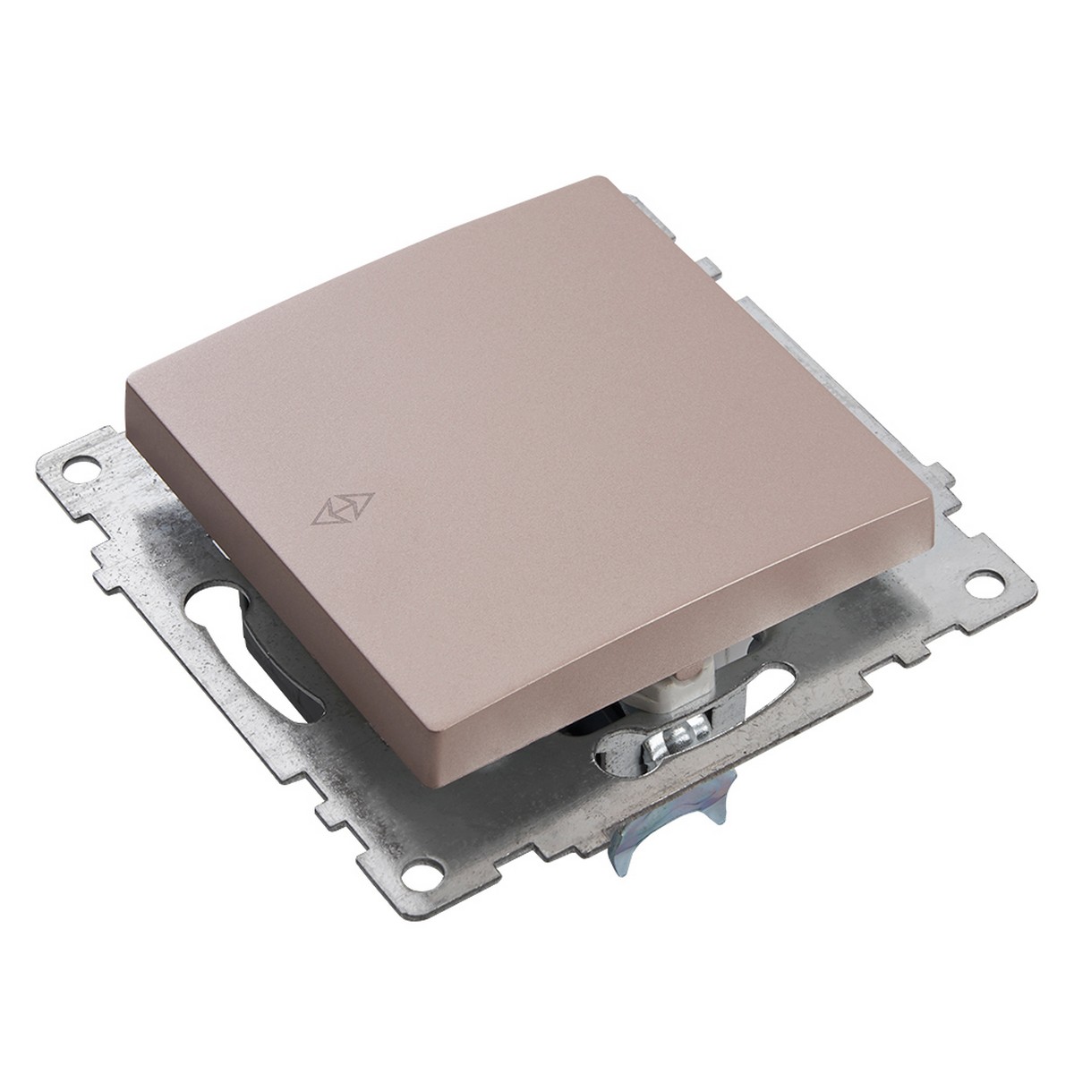 Катрин - Розетки и выключатели Stekker Переключатель 1-клавишный STEKKER GLS10-7105-02 250V 10А Катрин шампань 39590