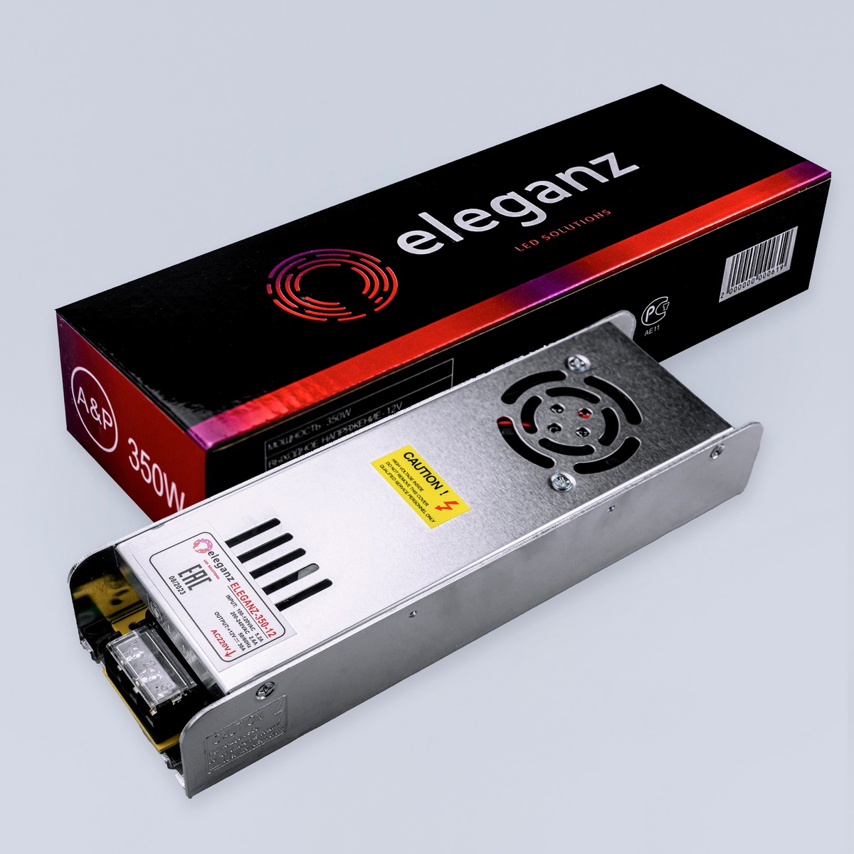 Блоки питания для светодиодной ленты Блок питания для светодиодной ленты Eleganz 12V 350W IP20 узкий 1112 