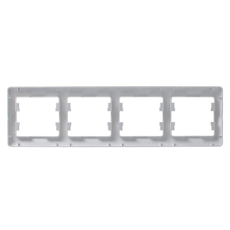 Glossa Алюминий Рамка Systeme Electric Glossa Алюминий 4-я, горизонтальная GSL000304