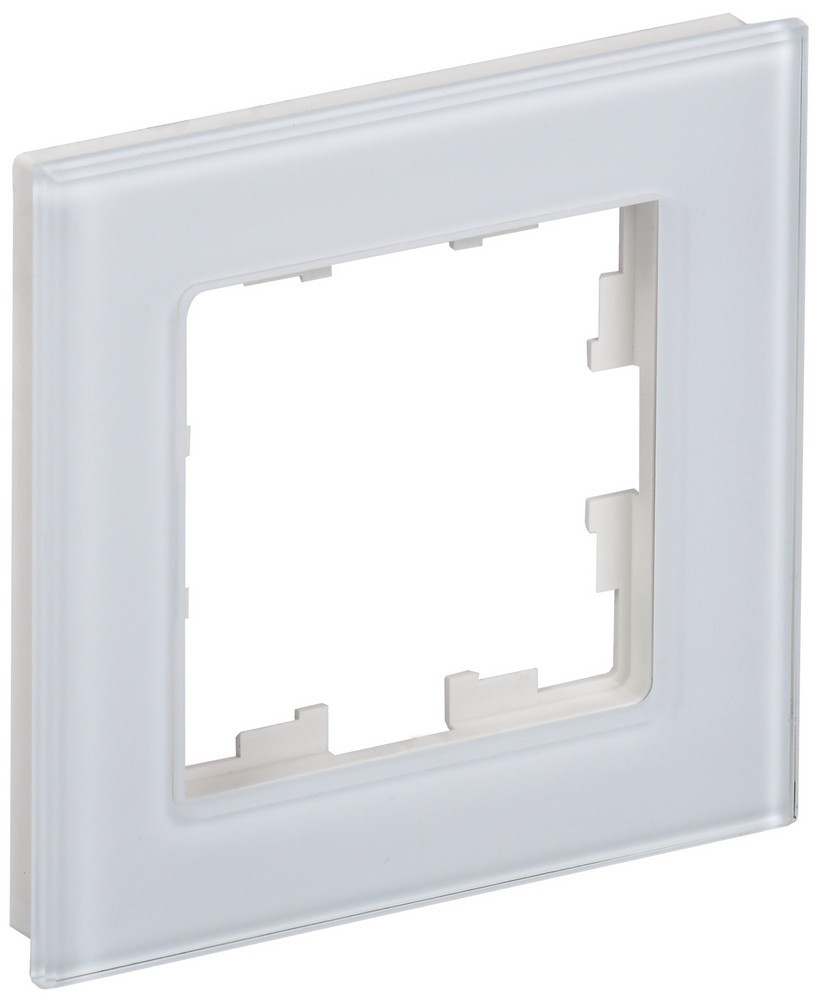 IEK Brite Рамки Рамка IEK BRITE 1-местная РУ-1-2-БрБ стекло белый BR-M12-G-K01