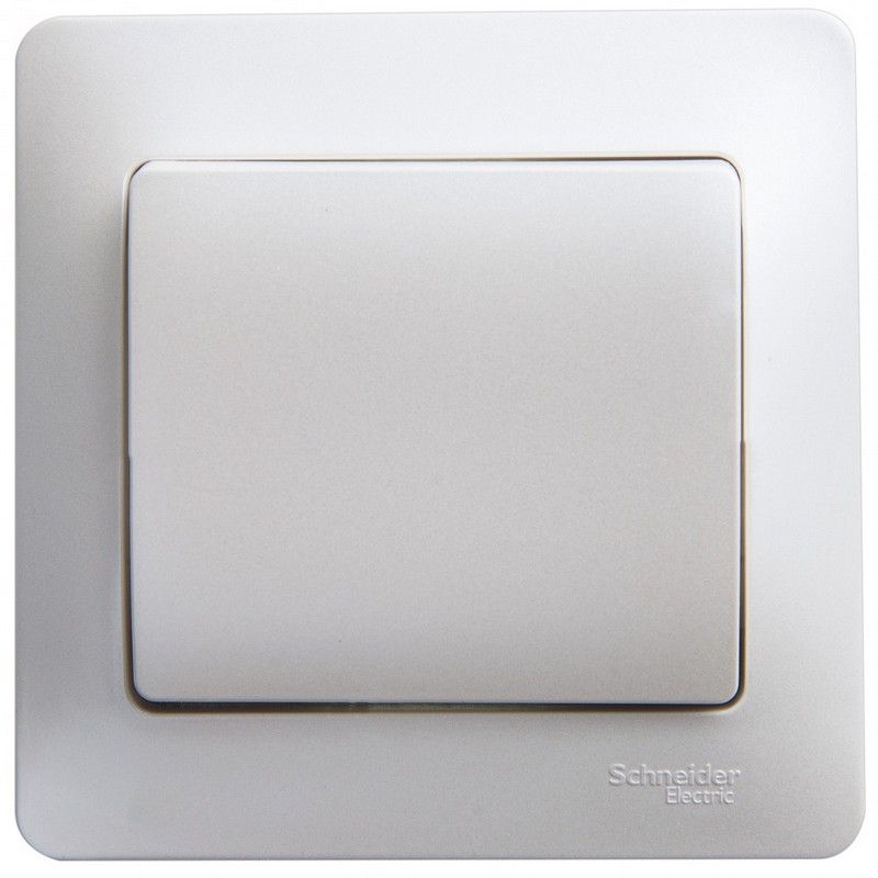 Glossa Перламутр Выключатель Systeme Electric Glossa Перламутр 1-клавишный, сх.1, 10АХ, в сборе GSL000612