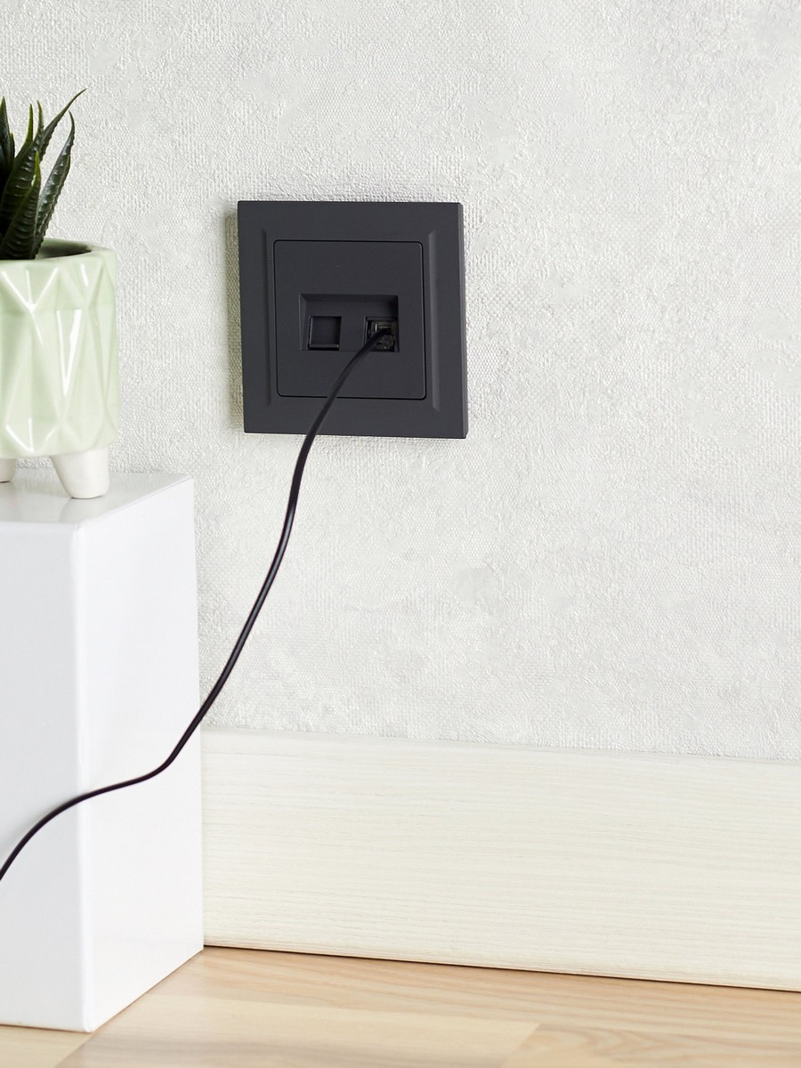 IEK Brite Графит Розетка IEK BRITE компьютерная двойная RJ45 кат.5E РК10-2-БрГ графит BR-K20-1-K53