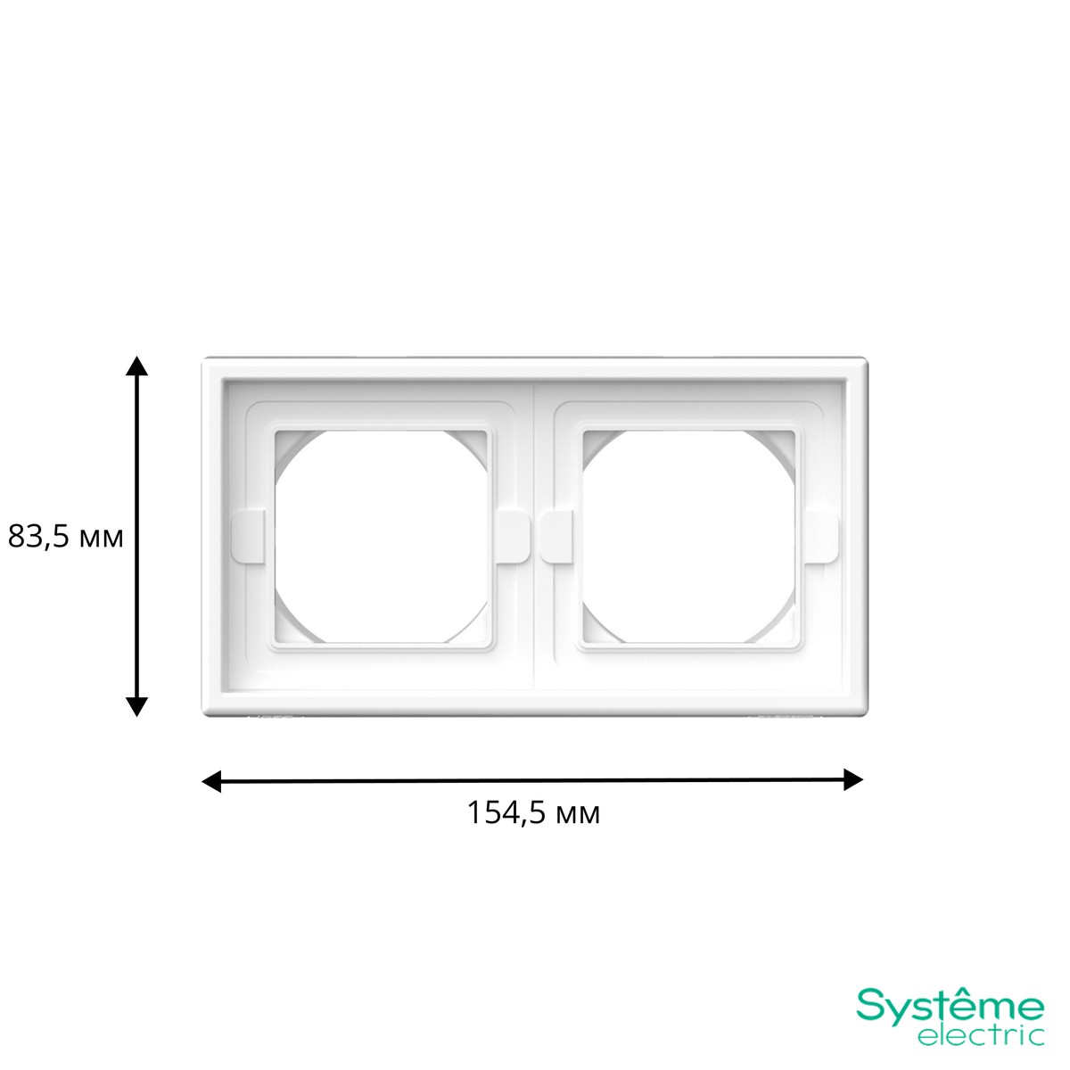 ArtGallery Белый Рамка Systeme Electric ArtGallery Белый 2-ая IP44 GAL440102
