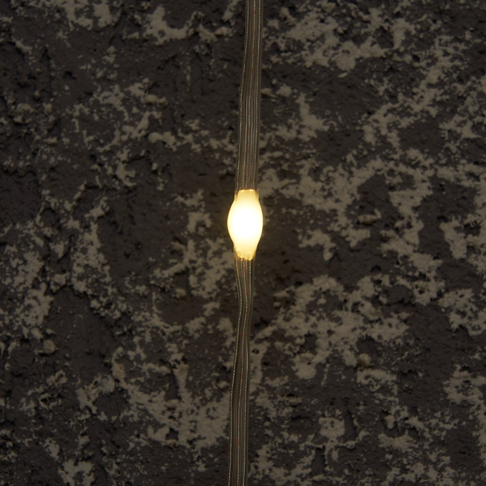 Светодиодная гирлянда Feron CL28 занавес Водопад 3*3м + 3м 230V 5000K статичная c питанием от сети прозрачный шнур 48604