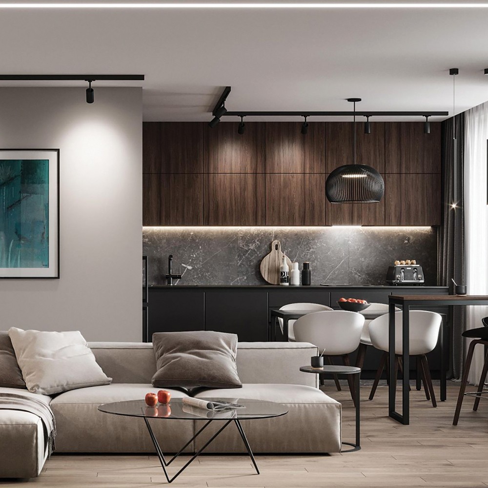 Трековые светодиодные светильники Светильник Feron AL198 трековый на шинопровод GU10 черный с антибликовой сеточкой 48940 