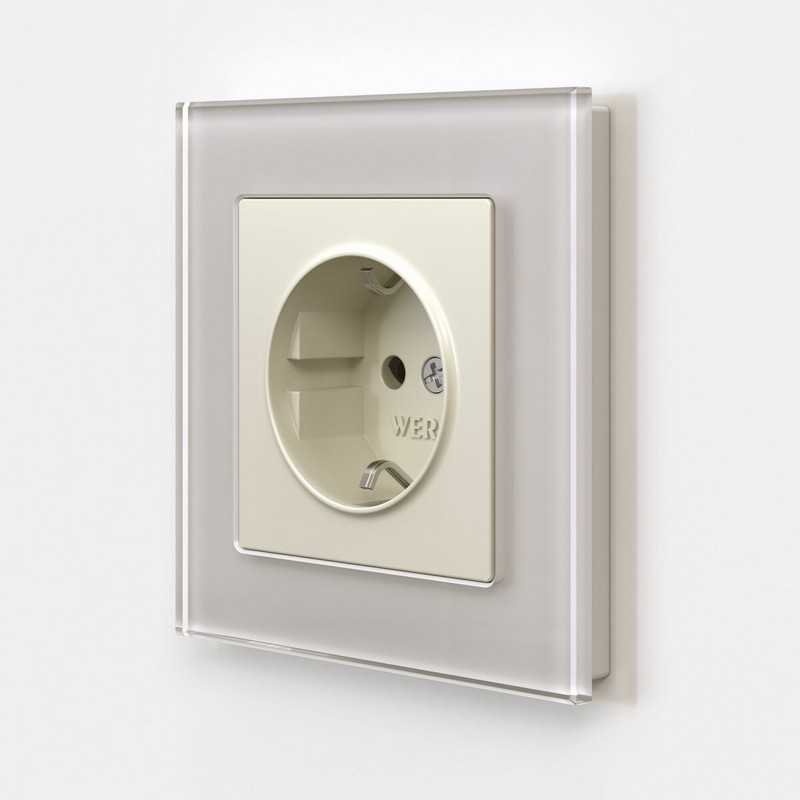 Werkel айвори матовый Розетка Werkel с заземлением и шторками (айвори матовый) W1171162