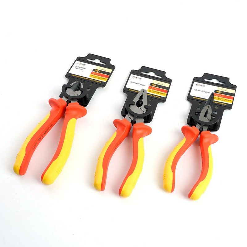 Длинногубцы STEKKER многофункциональные 160мм Cr-V  PLM-2-160-P 39780 фото