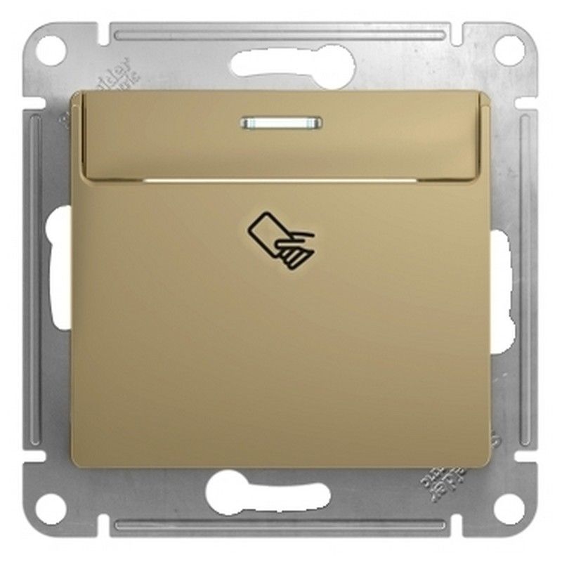 Glossa Титан Выключатель Systeme Electric Glossa Титан карточный, сх.6 GSL000469
