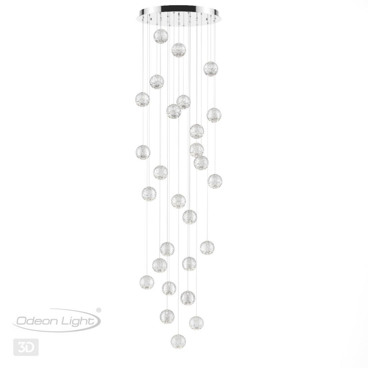 Люстры Люстра каскадная ODEON LIGHT 5007/120L CRYSTAL 