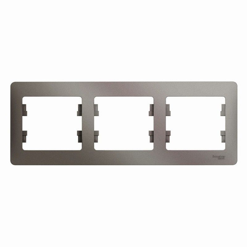 Glossa Платина Рамка Systeme Electric Glossa Платина 3-ая горизонтальная GSL001203