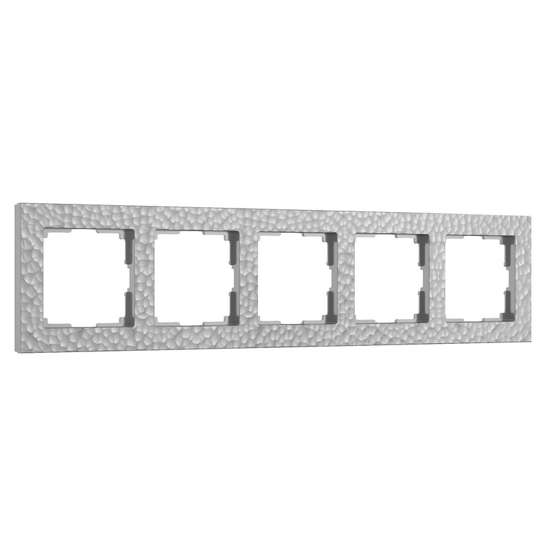 Рамки Werkel Hammer Рамка Werkel на 5 постов Hammer (серебряный) W0052406