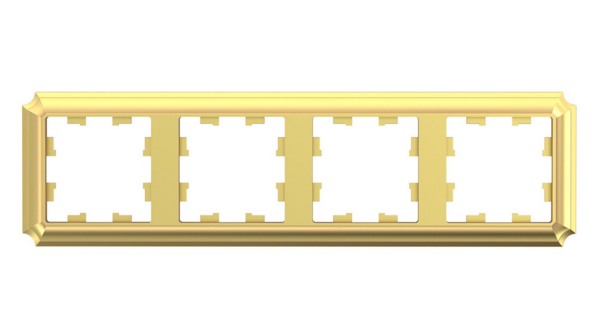 AtlasDesign Рамки Antique Рамка Systeme Electric AtlasDesign Antique Золото 4-ая, универсальная ATN101604