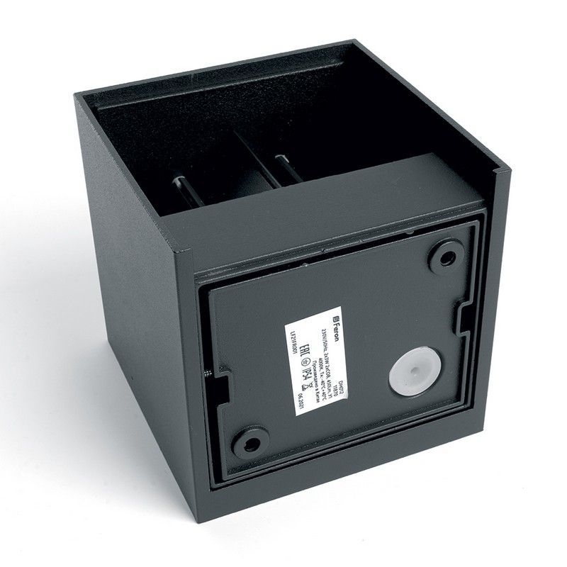 Уличные настенные светильники Светильник уличный светодиодный Feron DH012 2*3W 450Lm 4000K черный 11870 