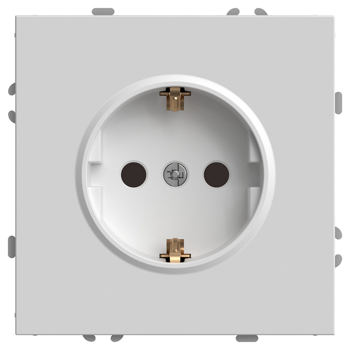 Эмили - Розетки и выключатели Stekker Розетка 1-ая с защитной шторкой с/з STEKKER Эмили RST16-5110-01 белый фарфор soft touch 49880