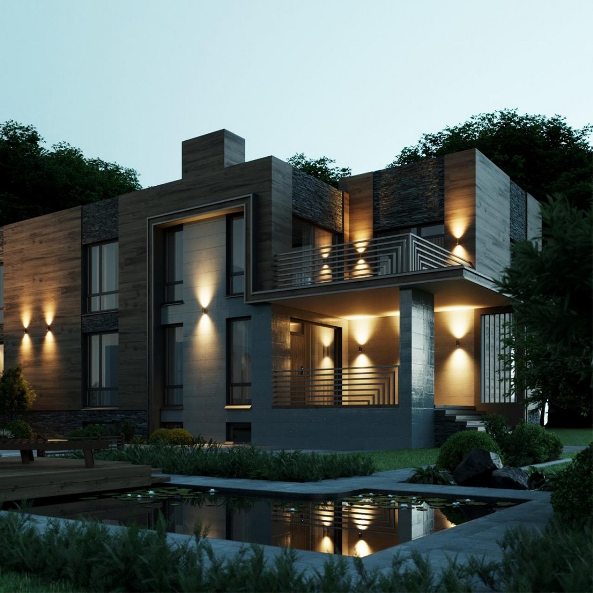 Накладные светодиодные светильники Настенный светильник ODEON LIGHT 7071/16WL LONG LED 