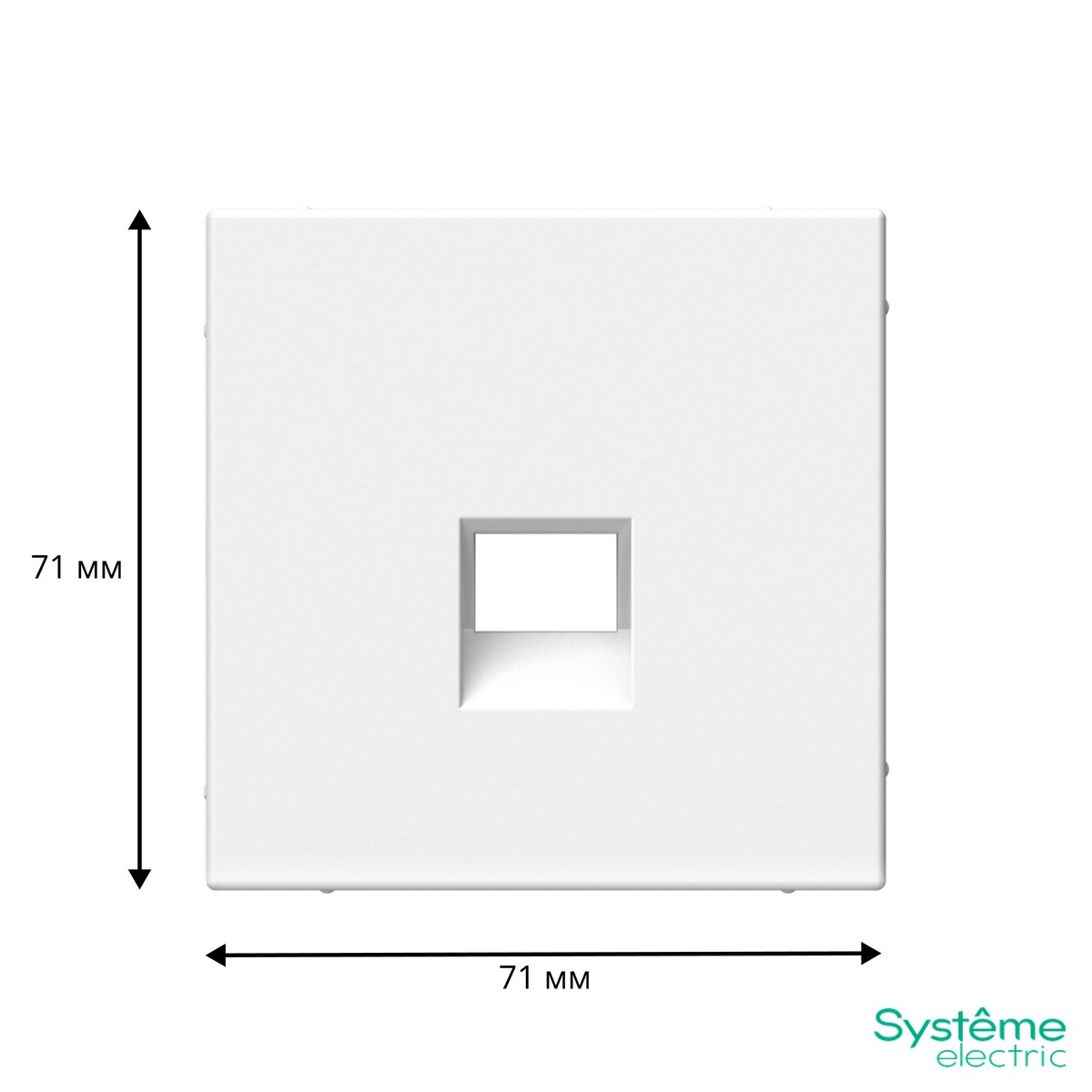 ArtGallery Белый Накладка Systeme Electric ArtGallery Белый для информационных функций типа Keystone GAL000184