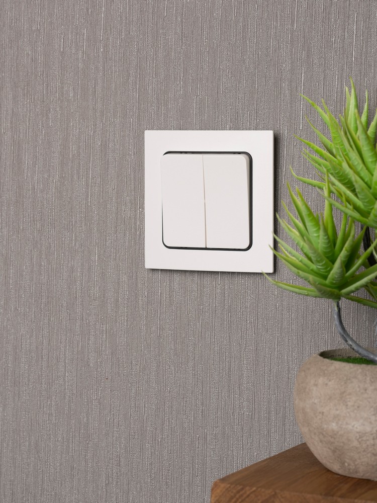 EKF Стокгольм белый Выключатель 2-кл EKF PROxima Стокгольм Белый 10А винт.клеммы  EYV10-123-20