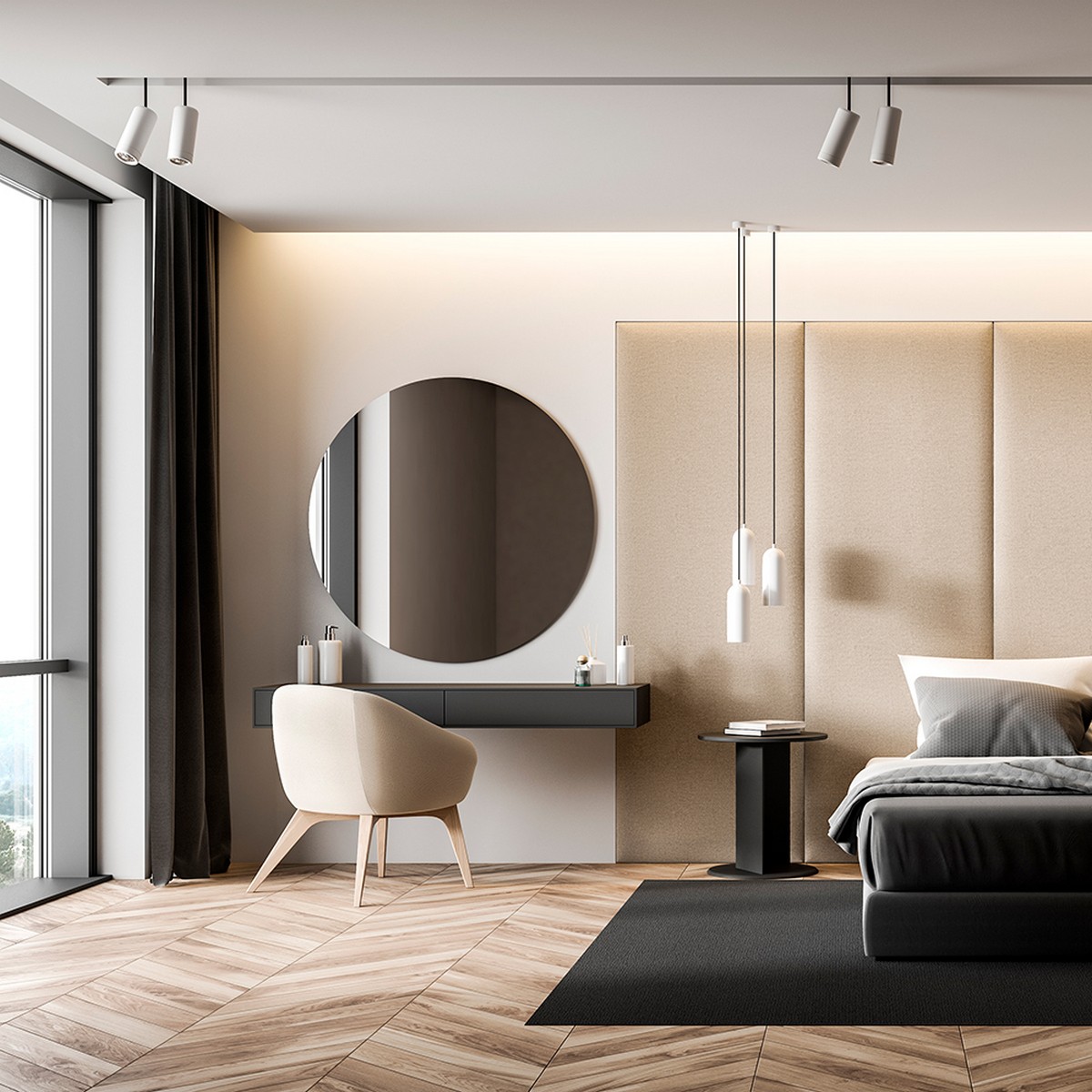 Трековые светодиодные светильники Светодиодный светильник Feron AL137 трековый 12W 4000K белый изменяемый угол освещения 15-60 град 51173 