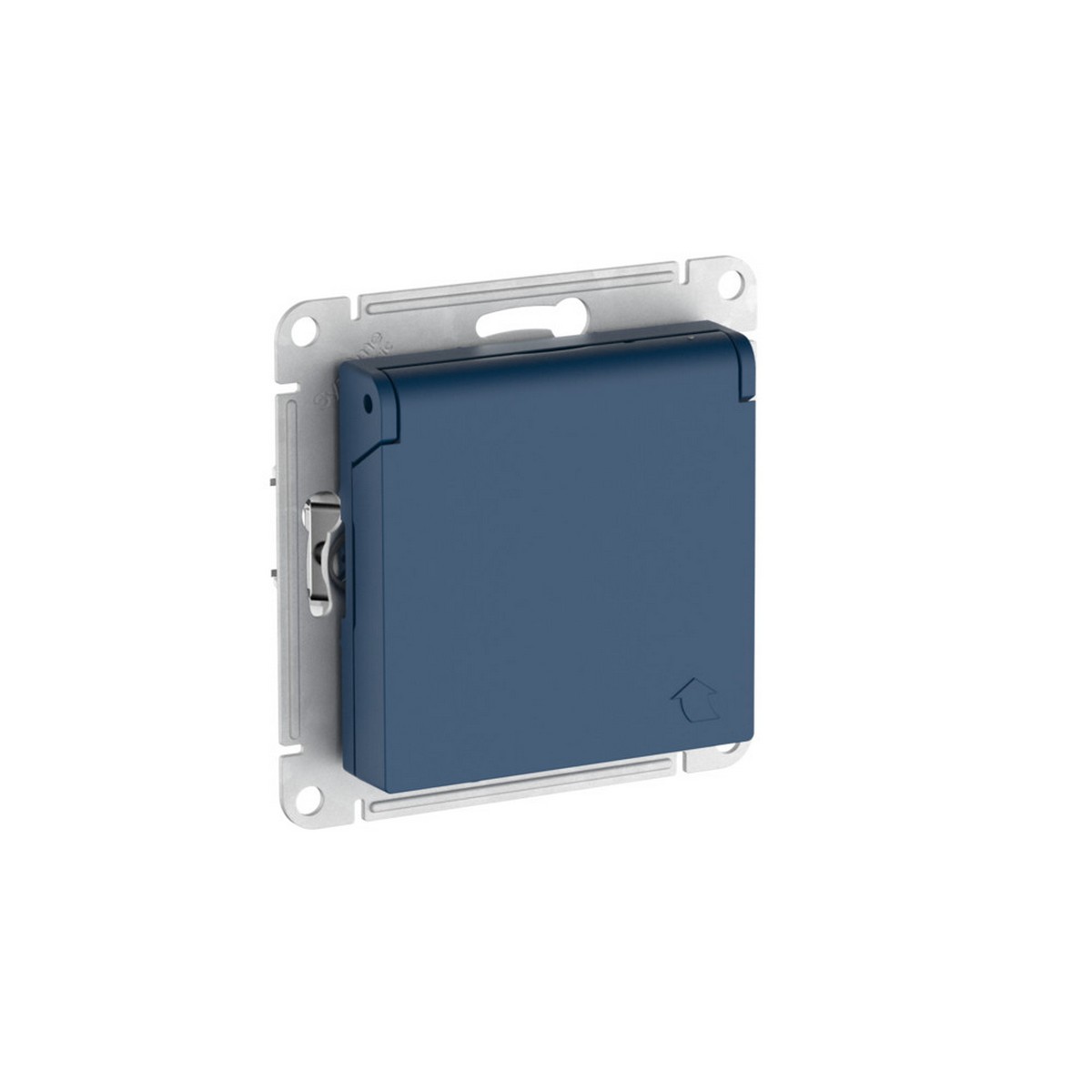 AtlasDesign Аквамарин Розетка SE AtlasDesign Аквамарин с заземл. со шторк. с крышкой IP20 быстрозажим. клем. ATN001146S
