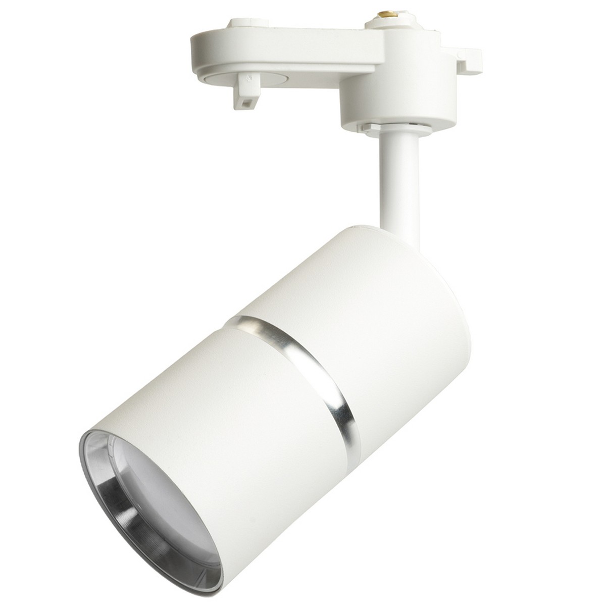 Трековые светодиодные светильники Светильник Feron AL178 трековый под лампу GU10 белый серебро 48702 