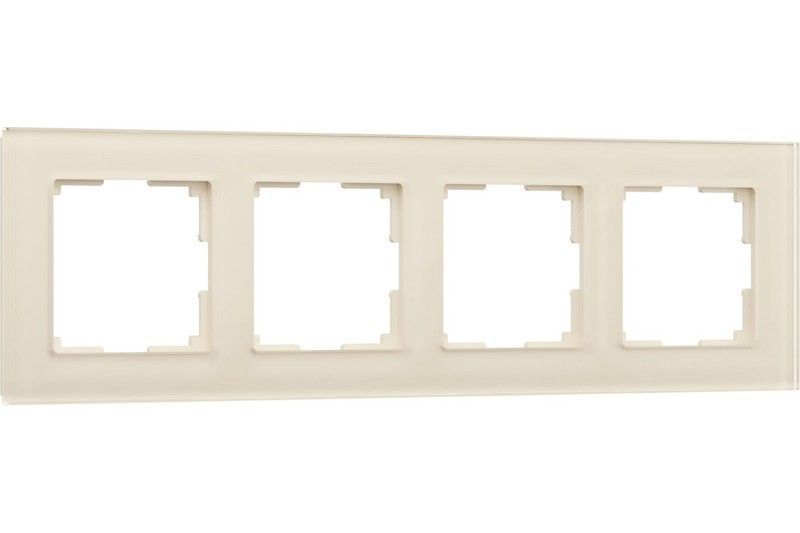 Рамки Werkel Favorit Рамка Werkel Favorit на 4 поста (молочный, стекло) W0041141