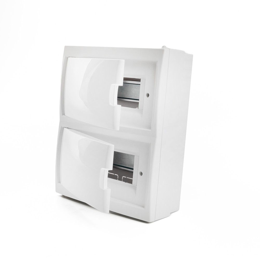 Пластиковые боксы и щиты Stekker Бокс настенный STEKKER EBX50-3/16-20 16 модулей белый пластик серия Standart 49645