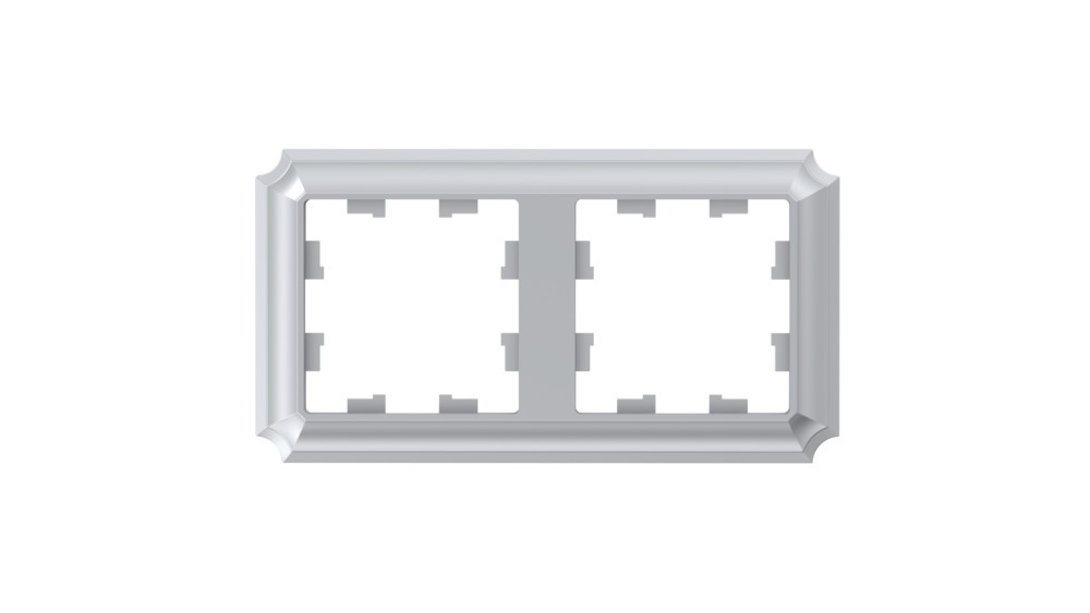 AtlasDesign Рамки Antique Рамка Systeme Electric AtlasDesign Antique Алюминий 2-ая, универсальная ATN100302