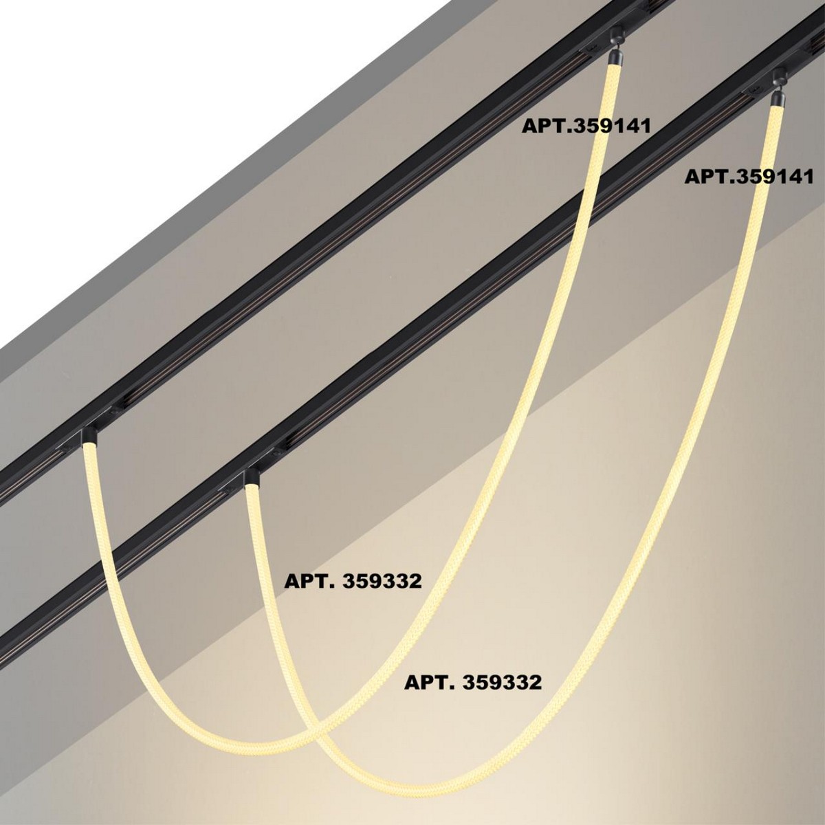 Трековые светодиодные светильники Трековый светильник «ГИБКИЙ НЕОН» для низковольтного шинопровода FLUM NOVOTECH 359332 RAMO 