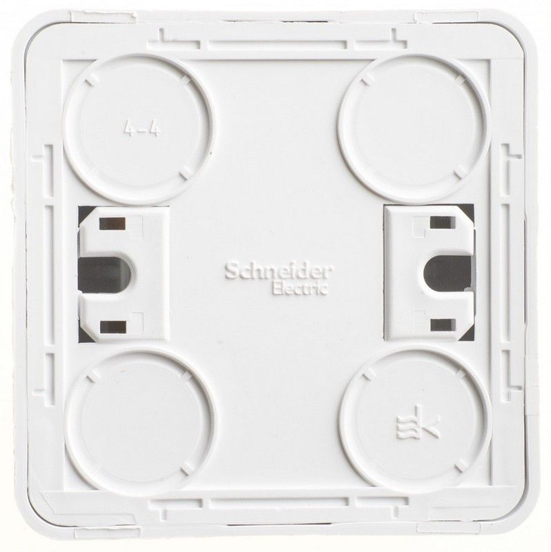 Этюд Белый Выключатель 1-клавишный Systeme Electric Этюд наружный Белый с подсветкой BA10-005B