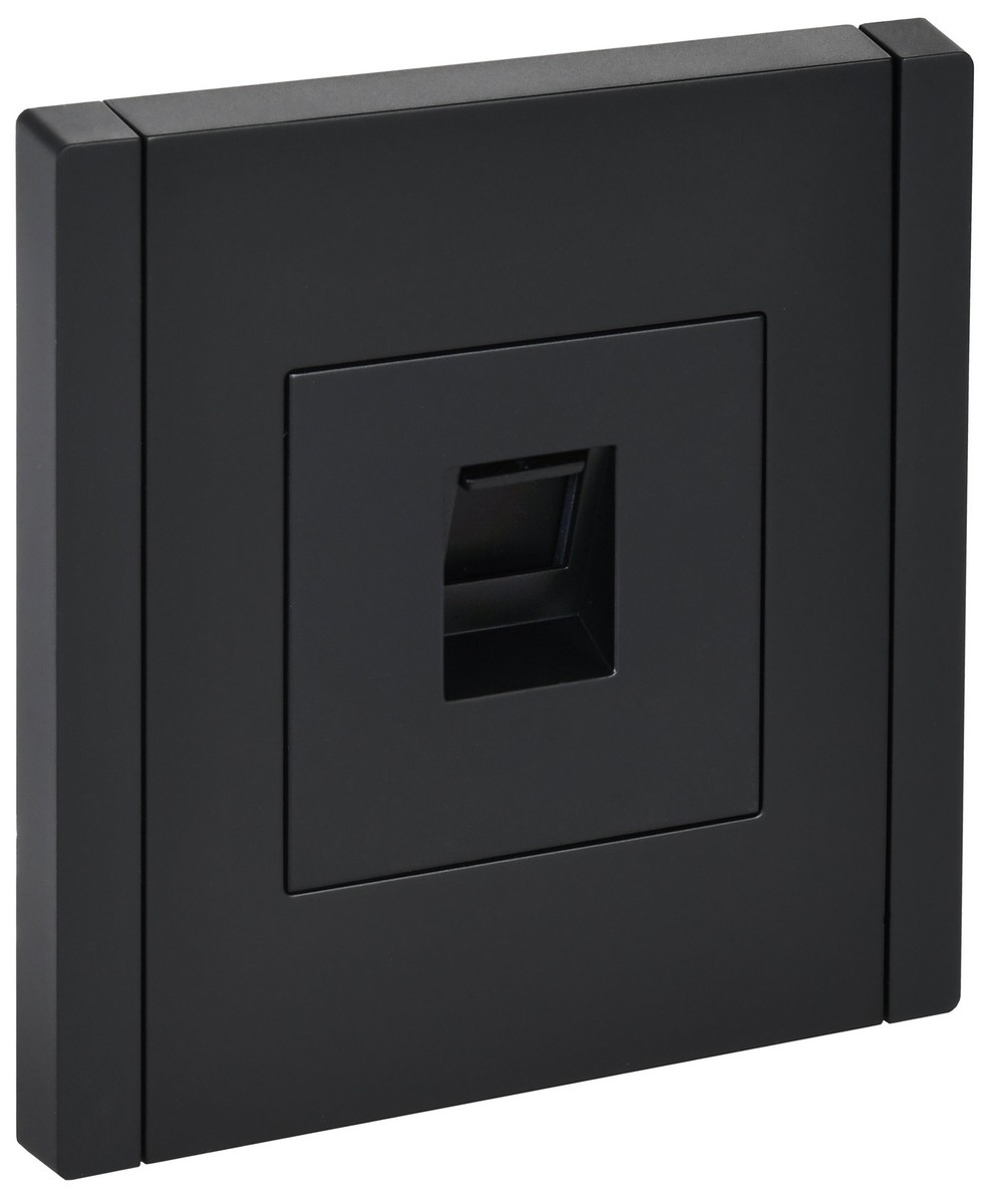 IEK FORTE&PIANO Черный Розетка IEK FORTE&PIANO Черный комп. RJ45 кат.5E FP132