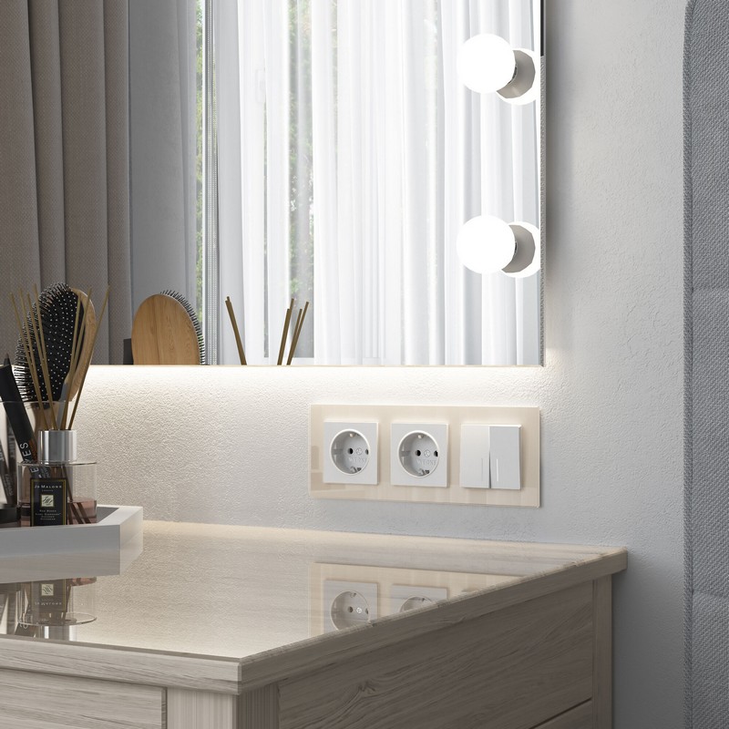 Werkel Белый матовый механизмы Выключатель Werkel двухклавишный с подсветкой (БЕЛЫЙ МАТОВЫЙ) W1120161