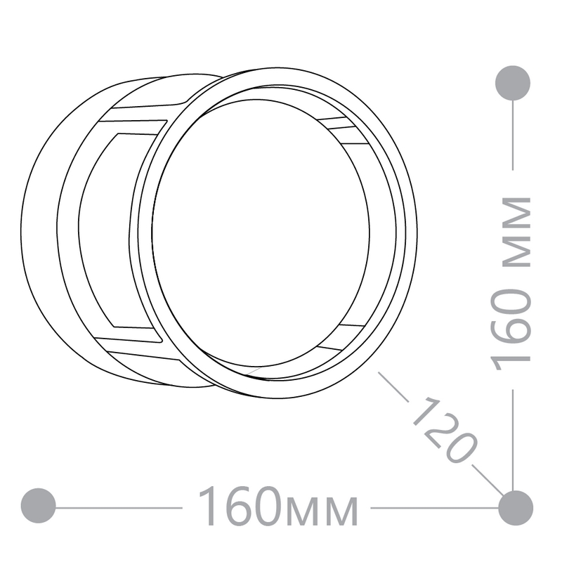 Светильник уличный светодиодный Feron DH107 12W 720Lm 4000K черный 06349