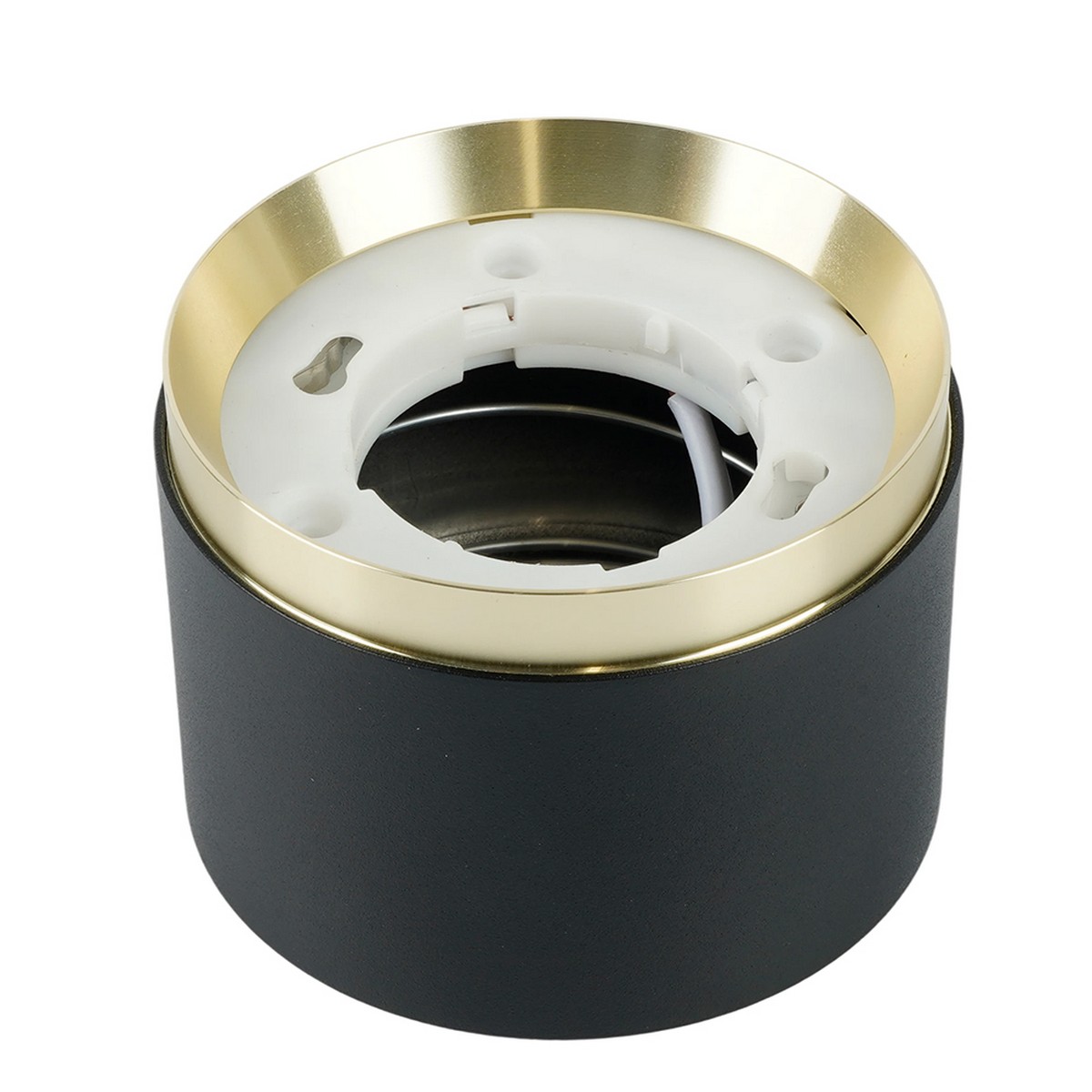 Светильники споты светодиодные Светильник Feron потолочный Barrel DUET HL459 GX53 черный + золото IP20 52021 