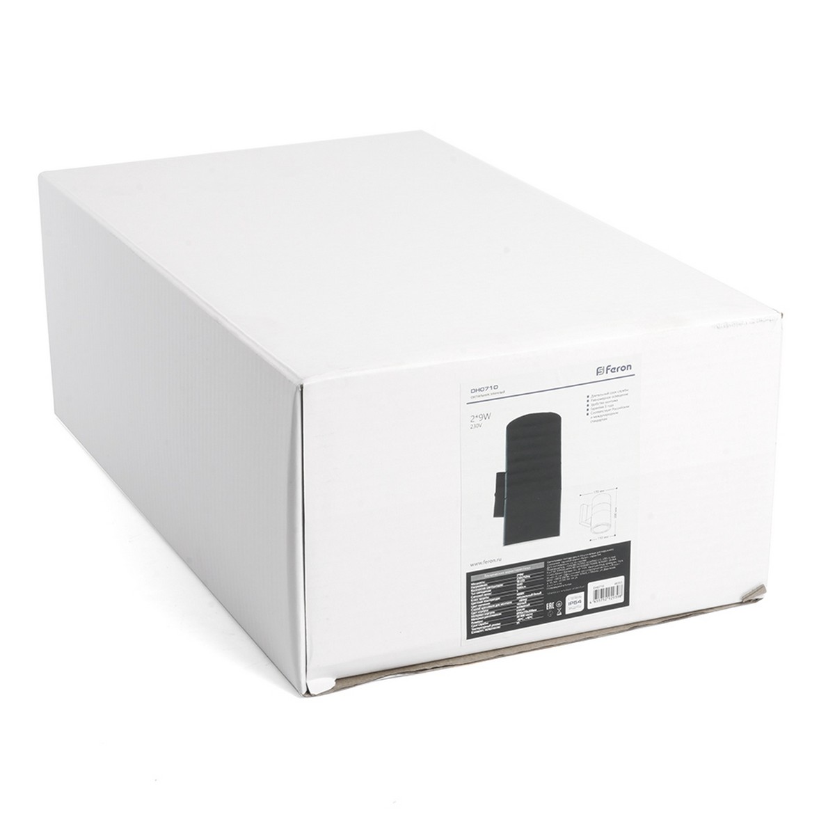 Уличные настенные светильники Светильник уличный светодиодный Feron DH0710 2*9W 1500Lm 2700K черный 48355 