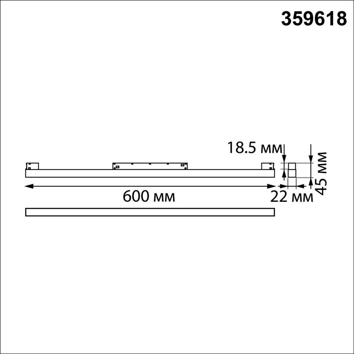 Трековые светодиодные светильники Трековый светильник для низков. шинопровода с переключателем цветовой темперетуры NOVOTECH 359618 FLUM 
