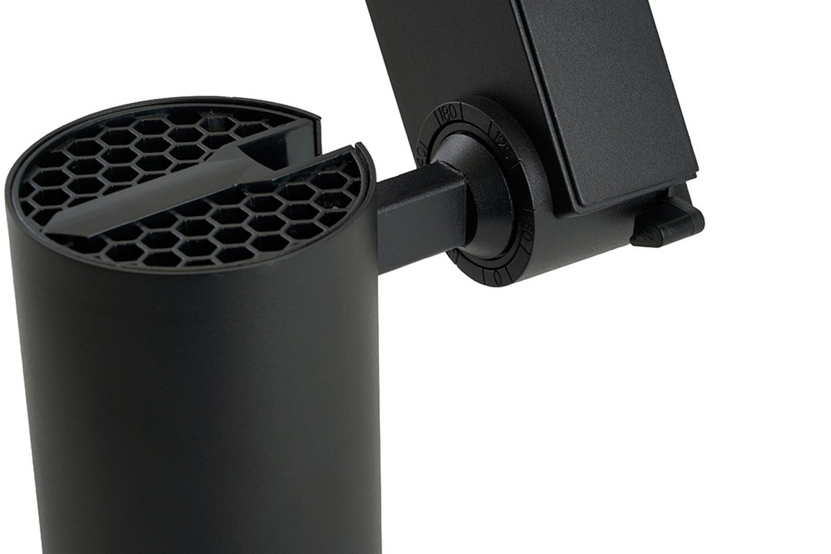 Трековые светодиодные светильники Светодиодный светильник Feron AL137 трековый 20W 4000K черный изменяемый угол освещения 15-60 град 51176 