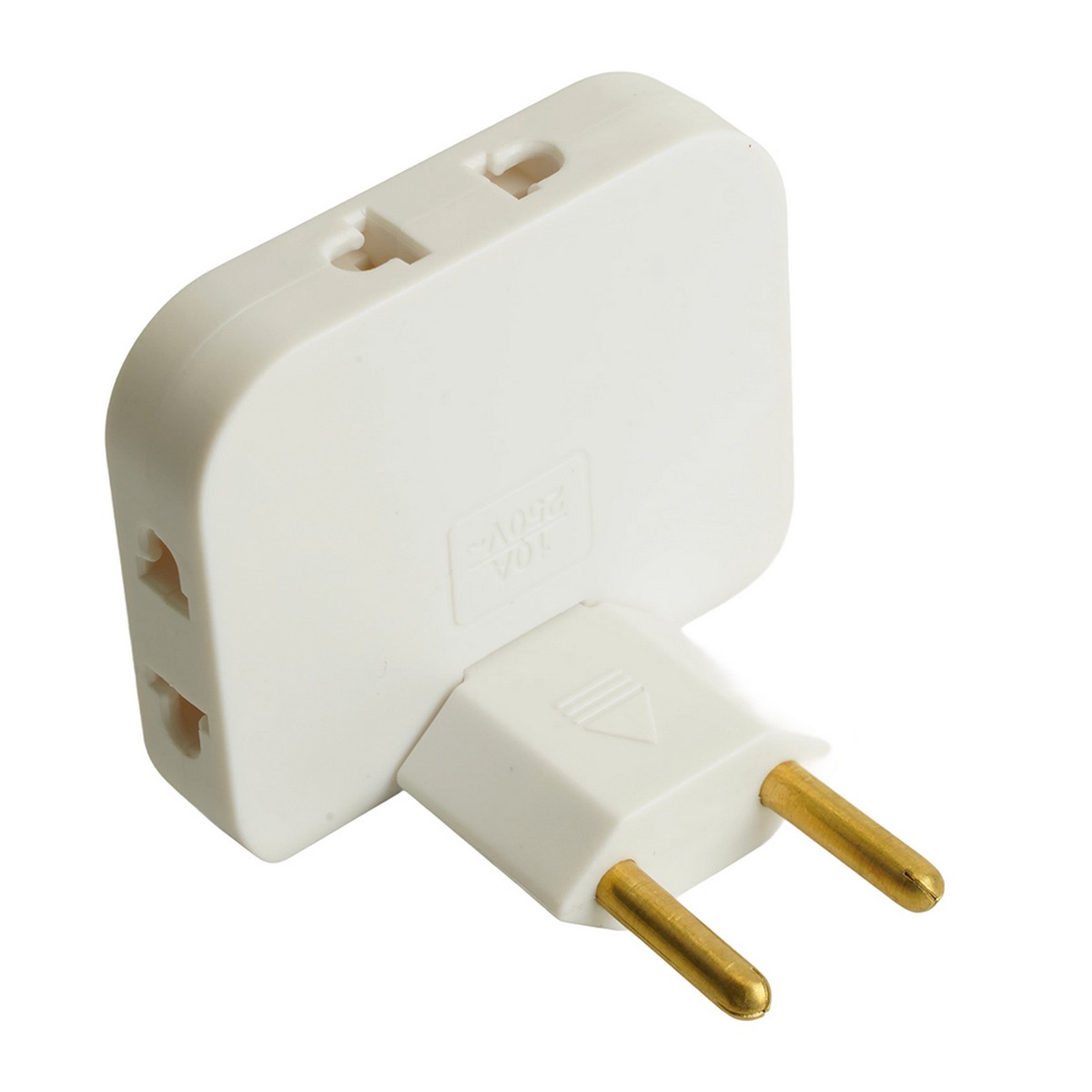 Колодки и удлинители, тройники Разветвитель сетевой 3-местный б/з STEKKER ADP10-23-21 белый 50067 