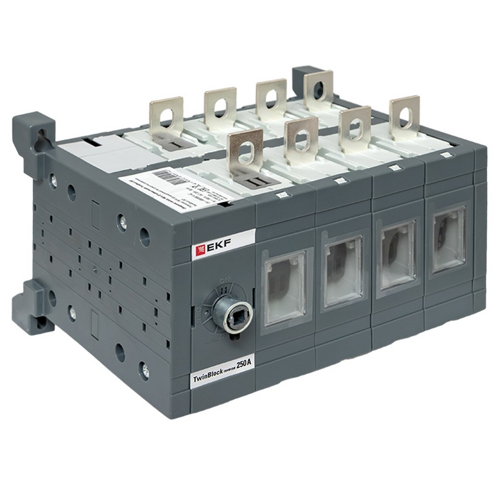 EKF Рубильник EKF 250A 4P реверсивный без рукоятки управления TwinBlock tb-s-250-4p-rev 