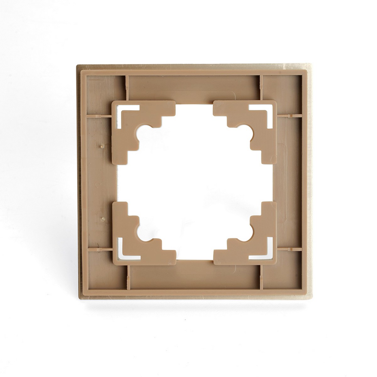 Катрин - Розетки и выключатели Stekker Рамка 1-местная металл STEKKER MFR00-7001-02 Катрин шампань 50010