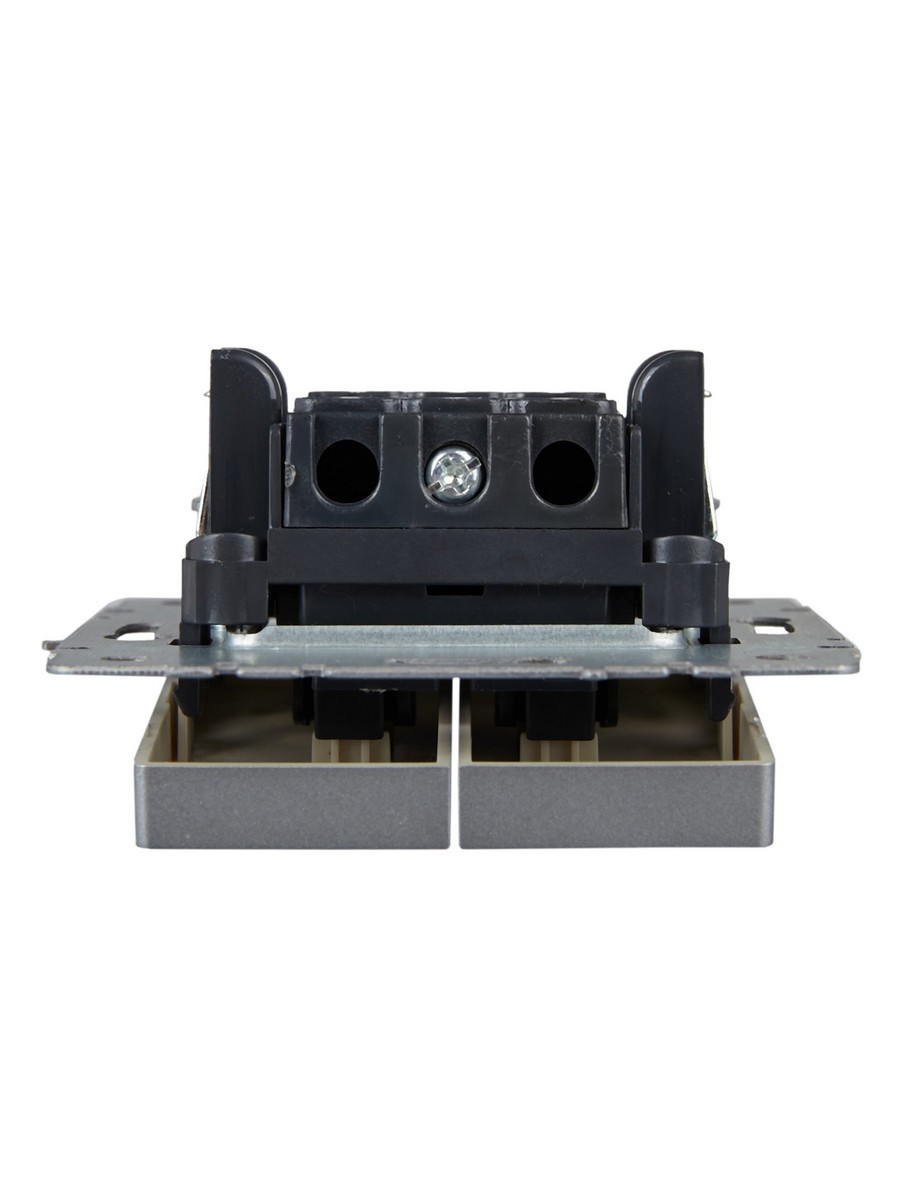 IEK Brite Алюминий Выключатель IEK BRITE жалюзи 10А ВС10-1-5-БрА алюминий BR-V15-0-10-K47