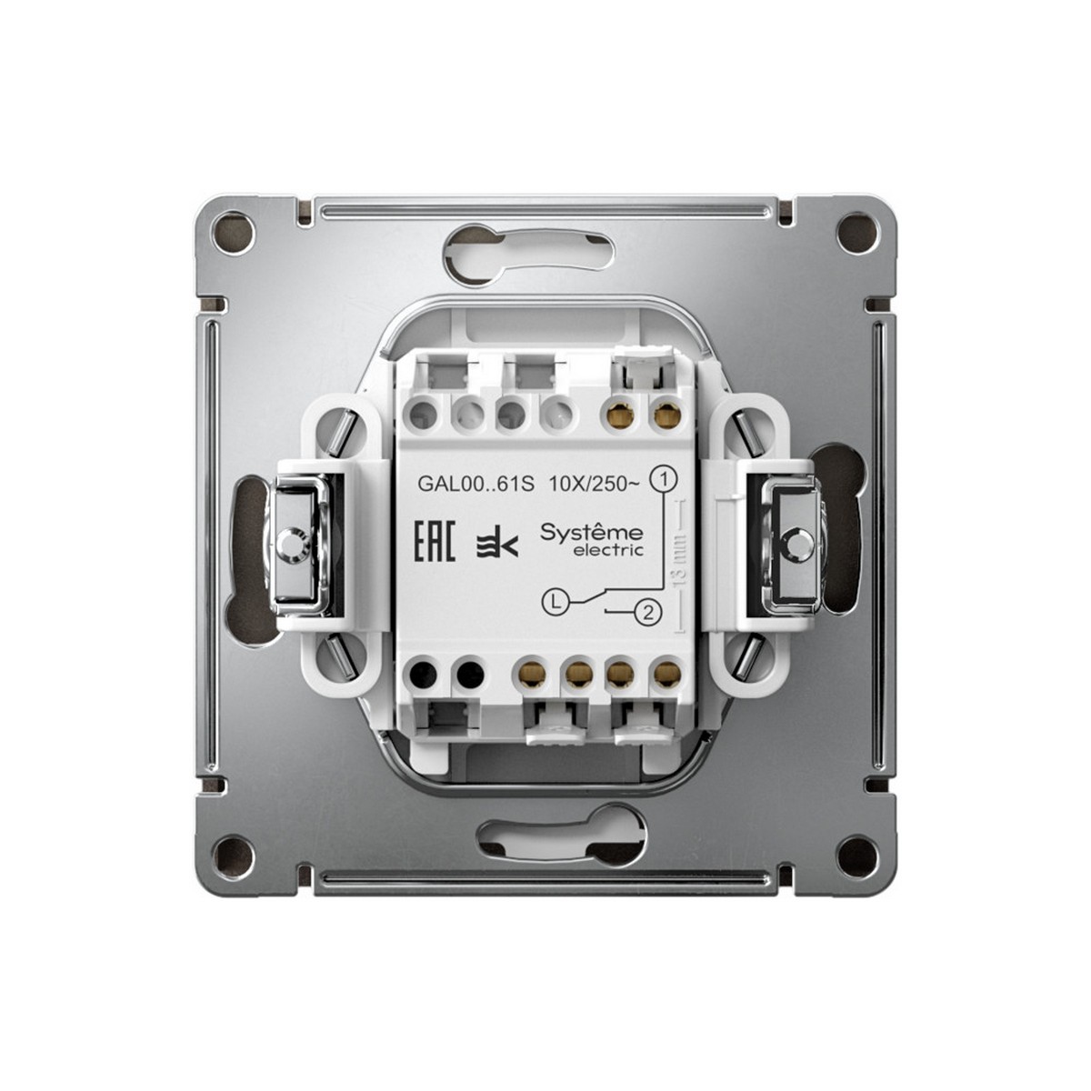 ArtGallery Мокко Переключатель SE ArtGallery Мокко 1-клавишный, быстрозажим. клем. GAL000661S