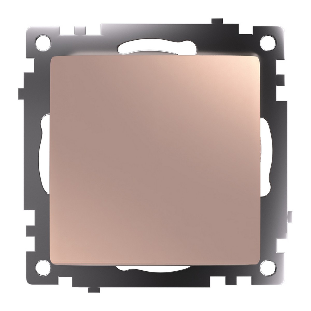 Катрин - Розетки и выключатели Stekker Переключатель STEKKER перекрестный 1-клавишный GLS10-7110-02 Катрин шампань 49179