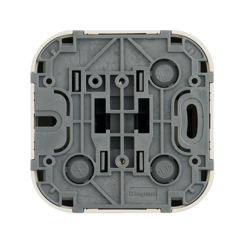 Накладные Розетки и выключатели Legrand Quteo Бежевый Выключатель Legrand Quteo 10A 1-клавишный бежевый  782230